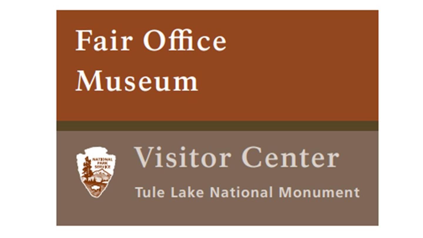 Tule Lake Visitor Center SignEntrance Sign at the Tule Lake National Monument