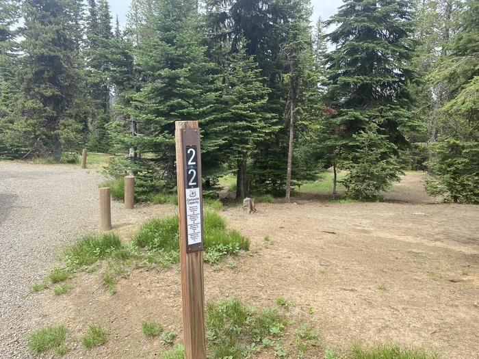 Campground entrance sign 