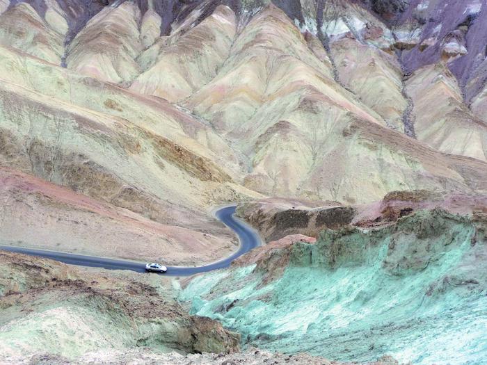 Artists Drive Scenic LoopColors from volcanic deposits rich in compounds such as iron oxides and chlorite, creating a rainbow effect, and a stunning drive through the most colorful geology in Death Valley!
