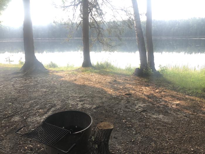 A photo of Site 090W of Loop Foote Pond at AUSABLE RIVER CAMPING with Fire Pit