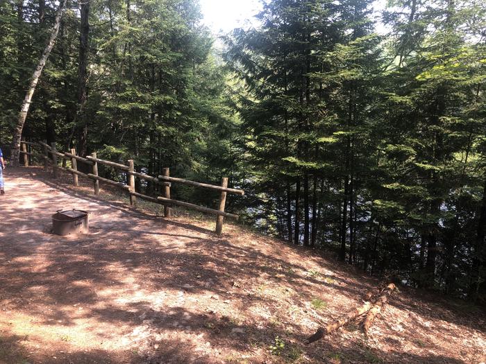 A photo of Site 075W of Loop Foote Pond at AUSABLE RIVER CAMPING with Fire Pit, Shade
