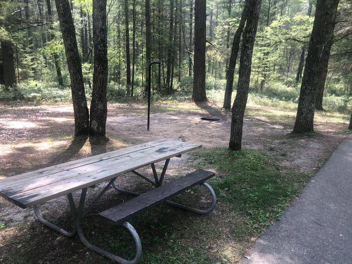 A photo of Site 03 of Loop ROUND LAKE at ROUND LAKE with Picnic Table, Fire Pit, Lantern Pole