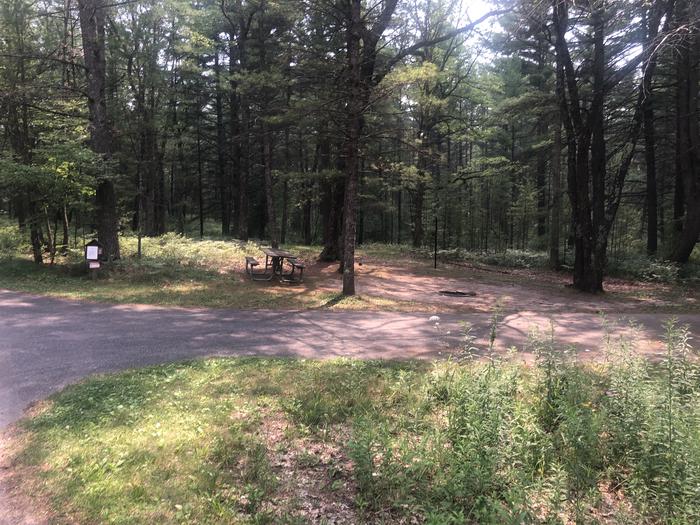 A photo of Site 02 of Loop ROUND LAKE at ROUND LAKE with Picnic Table, Fire Pit, Lantern Pole