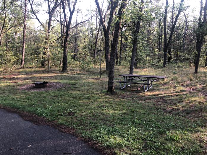 A photo of Site 017 of Loop ROLLWAYS CAMPGROUND at ROLLWAYS CAMPGROUND with Picnic Table, Fire Pit, Lantern Pole