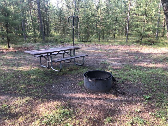 A photo of Site 009 of Loop ROLLWAYS CAMPGROUND at ROLLWAYS CAMPGROUND with Picnic Table, Fire Pit, Lantern Pole