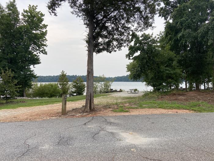 A photo of Site 39 of Loop SPRINGFIELD  at SPRINGFIELD with Picnic Table, Electricity Hookup, Fire Pit, Tent Pad, Waterfront, Lantern Pole, Water Hookup