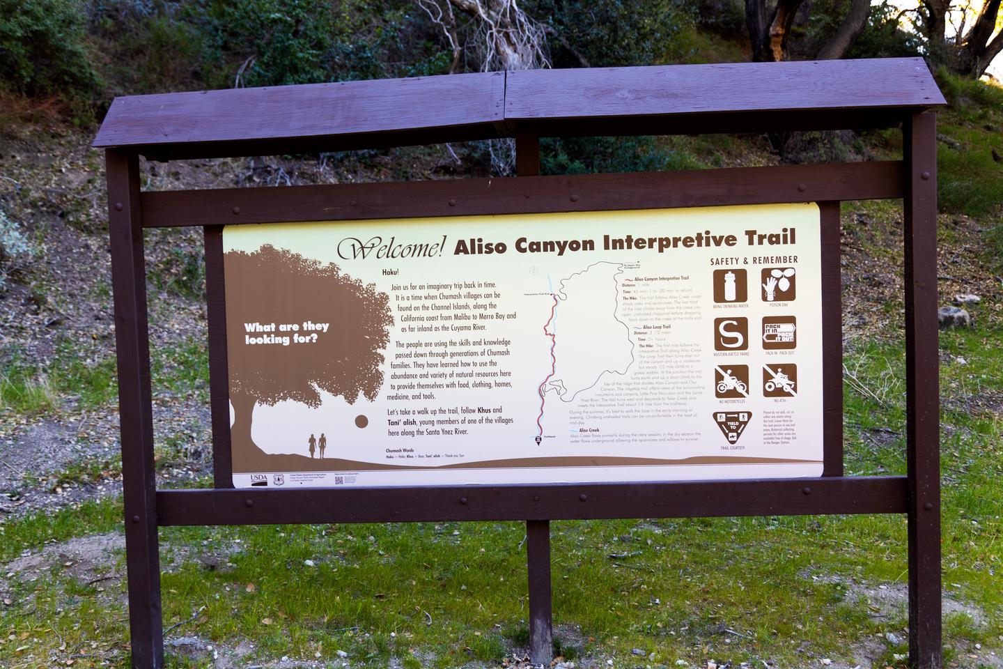 Aliso Trailhead at back of Sage Hill Campground