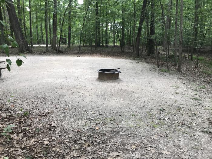 A photo of Site 133 of Loop BLGL at HARDIN RIDGE with Picnic Table, Electricity Hookup, Fire Pit, Shade, Tent Pad, Lantern Pole