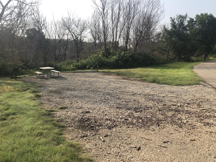 A photo of Site A-017 of Loop A at WEST ROLLING HILLS with Picnic Table, Fire Pit