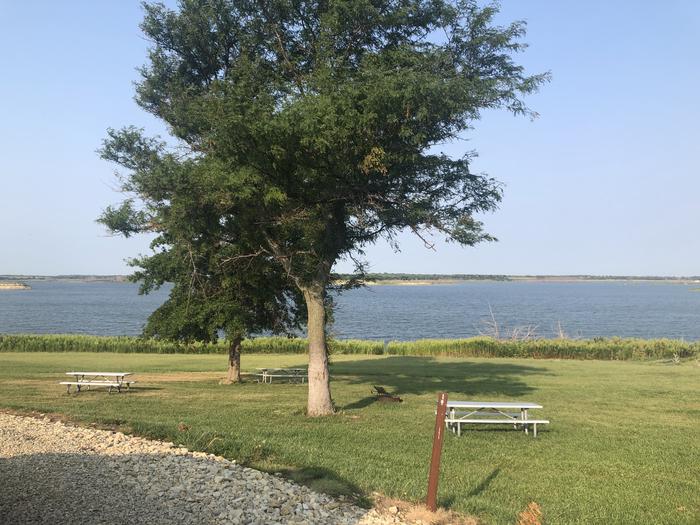 A photo of Site T-001 of Loop WROH at WEST ROLLING HILLS with Picnic Table, Fire Pit, Waterfront