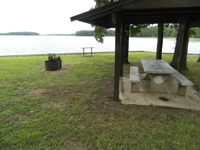 Merrisach Lake A-09 Picnic Shelter + Fire Ring