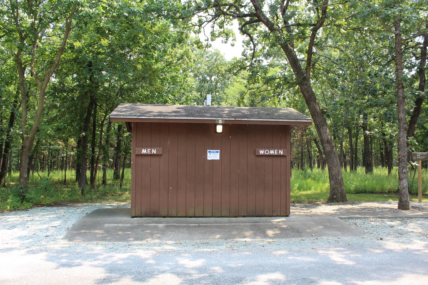 Flush Toilet in CampgroundFlush Toilet near campsite 35, Cedar Ridge Campground