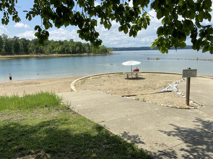 A photo of facility HARDIN RIDGE with Picnic Table, Shade, Waterfront, Lean To / Shelter