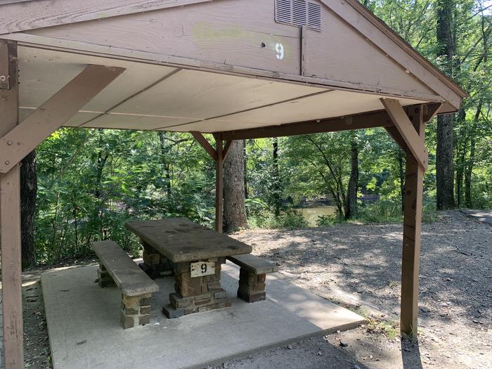 A photo of Site 009 of Loop RROA at RIVER ROAD with Picnic Table, Electricity Hookup, Fire Pit