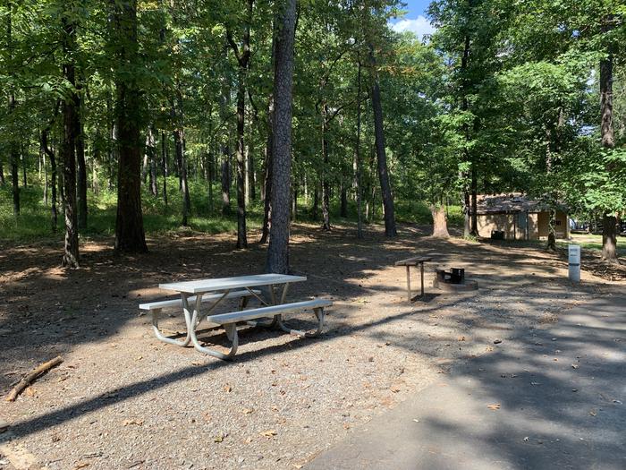 A photo of Site 002 of Loop RROA at RIVER ROAD with Picnic Table, Electricity Hookup, Fire Pit, Water Hookup