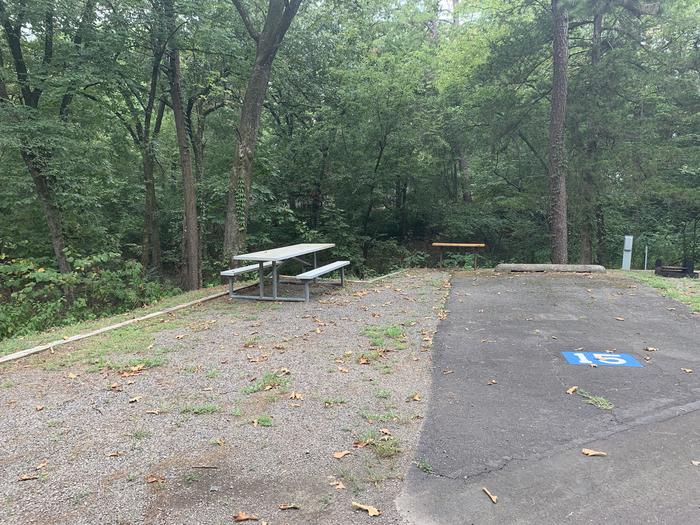 A photo of Site 15 of Loop CARTER COVE  at CARTER COVE with Picnic Table, Electricity Hookup, Water Hookup