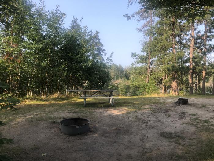 A photo of Site 14 of Loop SOLDIER LAKE  at SOLDIER LAKE with Picnic Table, Fire Pit, Shade