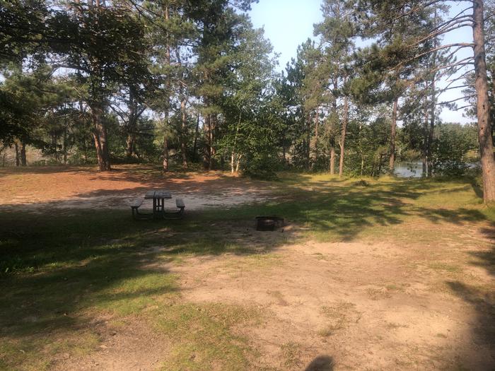 A photo of Site 13 of Loop SOLDIER LAKE  at SOLDIER LAKE with Picnic Table, Fire Pit, Shade