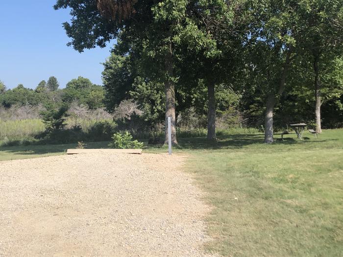 A photo of Site 1 of Loop A at School Creek Camground with Picnic Table, Fire Pit, Shade