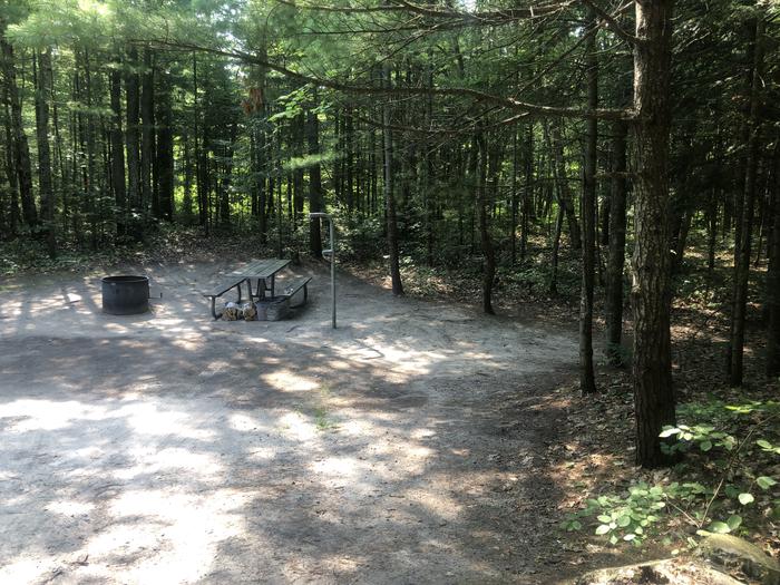 A photo of Site 12 of Loop BAY VIEW  at BAY VIEW with Picnic Table, Fire Pit, Lantern Pole