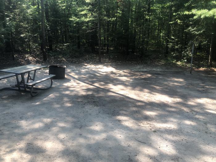 A photo of Site 10 of Loop BAY VIEW  at BAY VIEW with Picnic Table, Fire Pit, Lantern Pole