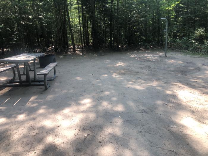 A photo of Site 08 of Loop BAY VIEW  at BAY VIEW with Picnic Table, Fire Pit, Shade, Lantern Pole