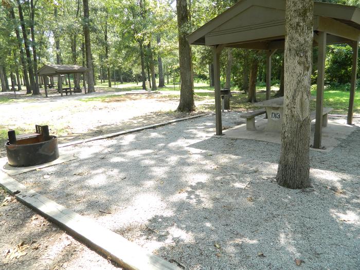 Merrisach Lake D-13 Picnic Shelter + Fire Pit
