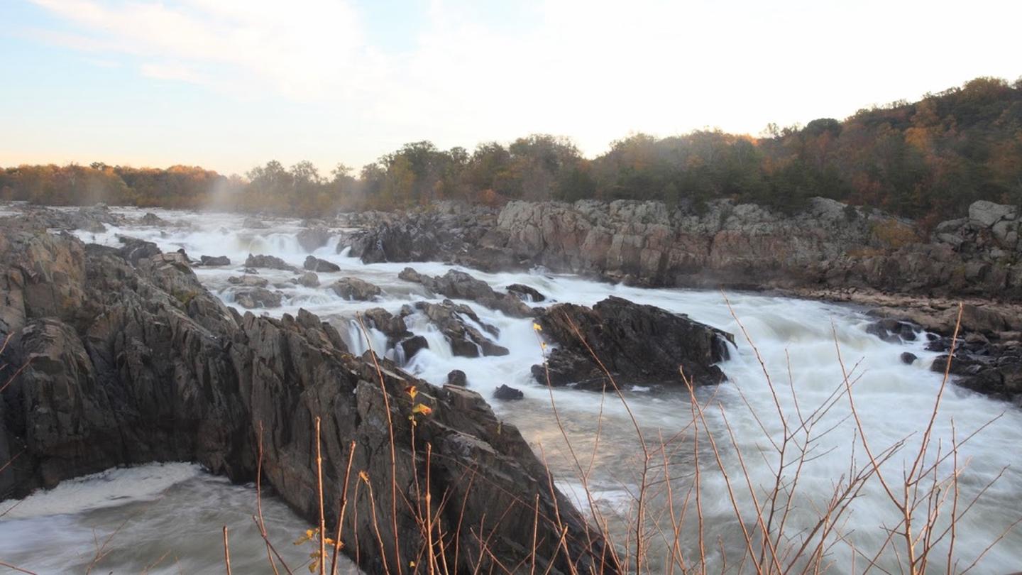 Great FallsThe Potomac River rushes down the Great Falls on the Virginia-Maryland border.