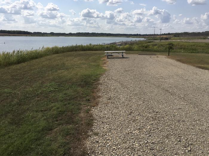 A photo of Site A018 of Loop A at CURTIS CREEK with Picnic Table, Fire Pit, Waterfront