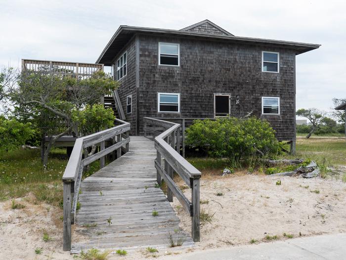 Beach house from the front.Image of the Bayberry Dunes Beach House from the Southwest.