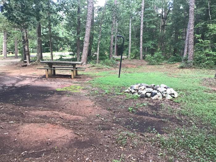 A photo of Site 04 of Loop Woods Ferry at Woods Ferry Campground (SC) with Picnic Table, Fire Pit, Lantern Pole