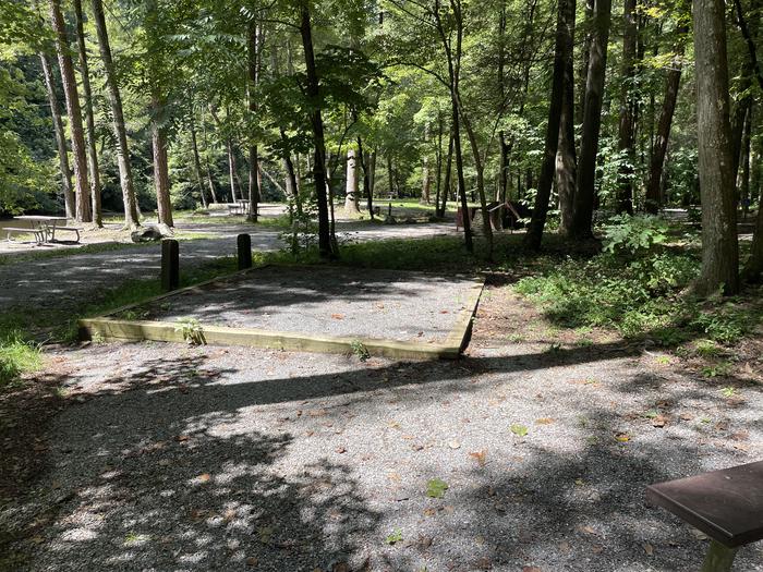 A photo of Site A11 of Loop A at ABRAM'S CREEK CAMPGROUND with Tent Pad