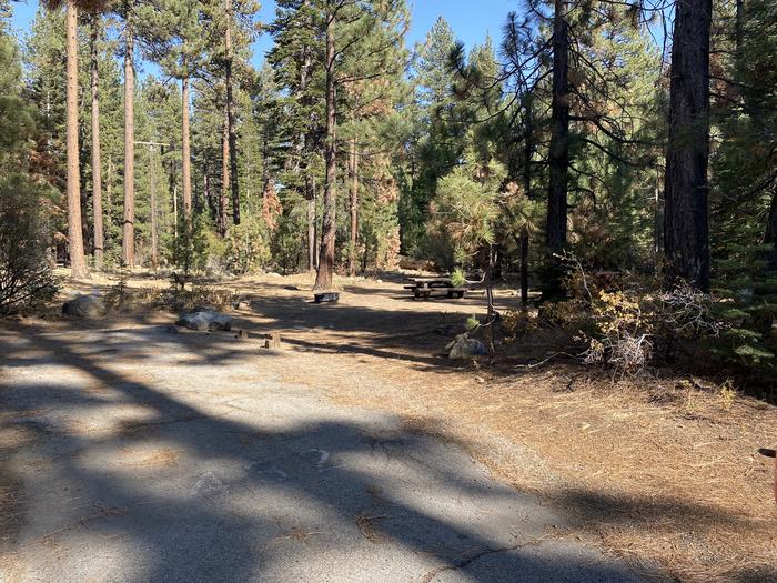 A photo of Site 180 of Loop AREA FALLEN LEAF CAMPGROUND at FALLEN LEAF CAMPGROUND with Picnic Table, Fire Pit, Food Storage