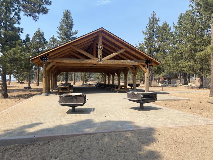 A photo of Site PAVILION 08:00 TO 13:30 of Loop GROUP PICNIC AREA at Nevada Beach Campground and Day Use Pavilion with Picnic Table