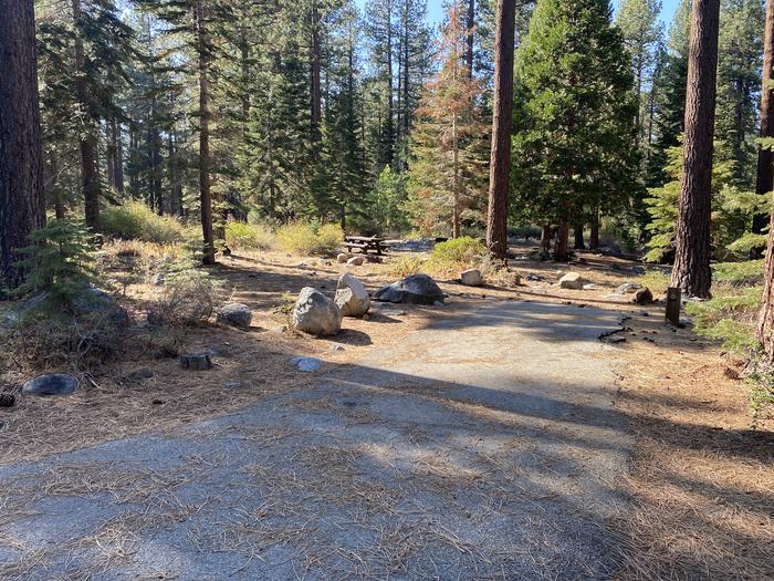 A photo of Site 109 of Loop AREA FALLEN LEAF CAMPGROUND at FALLEN LEAF CAMPGROUND with Picnic Table, Fire Pit, Food Storage
