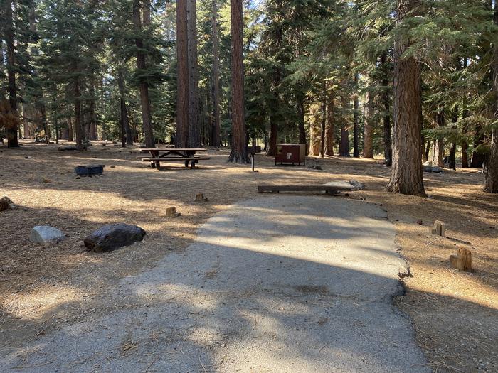 A photo of Site 193 of Loop AREA FALLEN LEAF CAMPGROUND at FALLEN LEAF CAMPGROUND with Picnic Table, Fire Pit, Food Storage