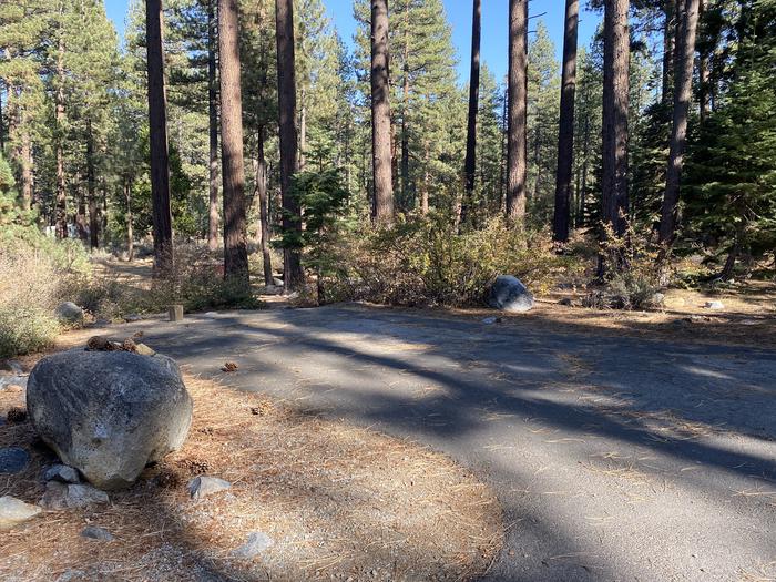 A photo of Site 112 of Loop AREA FALLEN LEAF CAMPGROUND at FALLEN LEAF CAMPGROUND with Picnic Table, Fire Pit, Food Storage