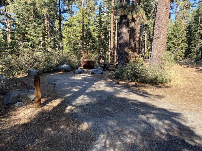 A photo of Site 170 of Loop AREA FALLEN LEAF CAMPGROUND at FALLEN LEAF CAMPGROUND with Picnic Table, Fire Pit, Food Storage