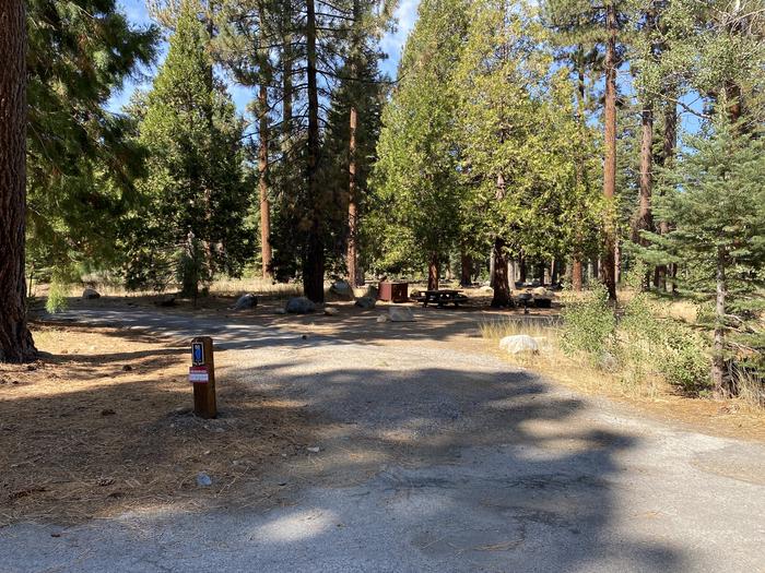 A photo of Site 066 of Loop AREA FALLEN LEAF CAMPGROUND at FALLEN LEAF CAMPGROUND with Picnic Table, Fire Pit, Food Storage