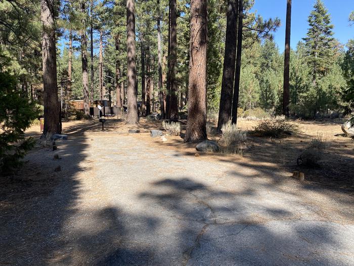 A photo of Site 131 of Loop AREA FALLEN LEAF CAMPGROUND at FALLEN LEAF CAMPGROUND with Picnic Table, Fire Pit, Food Storage