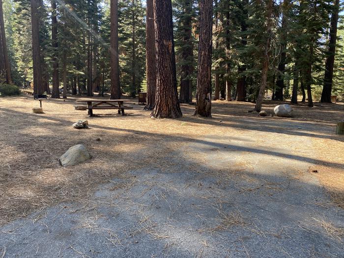 A photo of Site 188 of Loop AREA FALLEN LEAF CAMPGROUND at FALLEN LEAF CAMPGROUND with Picnic Table, Fire Pit, Food Storage