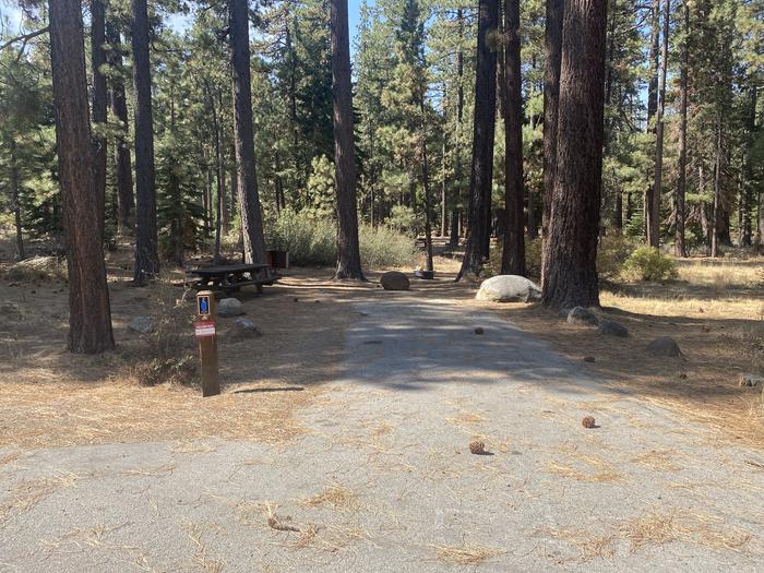 A photo of Site 002 of Loop AREA FALLEN LEAF CAMPGROUND at FALLEN LEAF CAMPGROUND with Picnic Table, Fire Pit, Food Storage