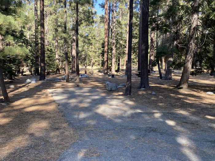 A photo of Site 195 of Loop AREA FALLEN LEAF CAMPGROUND at FALLEN LEAF CAMPGROUND with Picnic Table, Fire Pit, Food Storage