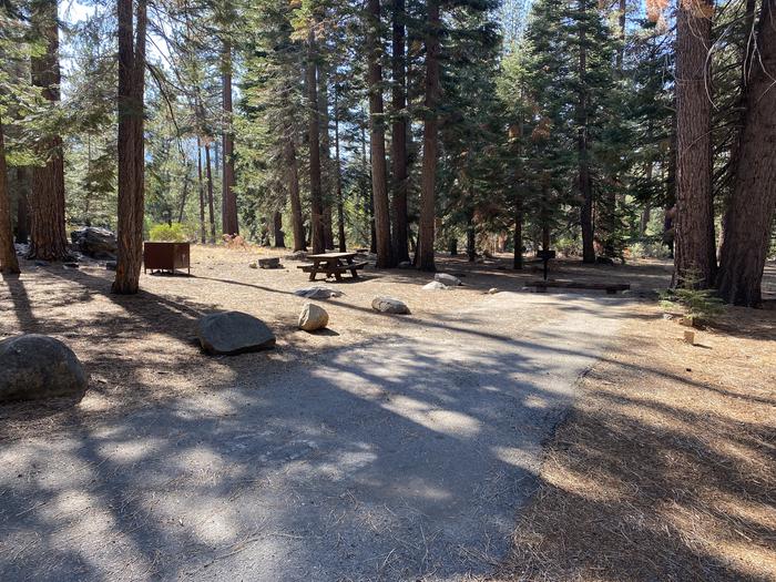 A photo of Site 173 of Loop AREA FALLEN LEAF CAMPGROUND at FALLEN LEAF CAMPGROUND with Picnic Table, Fire Pit, Food Storage