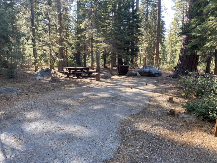 A photo of Site 171 of Loop AREA FALLEN LEAF CAMPGROUND at FALLEN LEAF CAMPGROUND with Picnic Table, Fire Pit, Food Storage