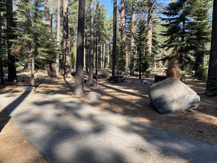 A photo of Site 172 of Loop AREA FALLEN LEAF CAMPGROUND at FALLEN LEAF CAMPGROUND with Picnic Table, Fire Pit, Food Storage
