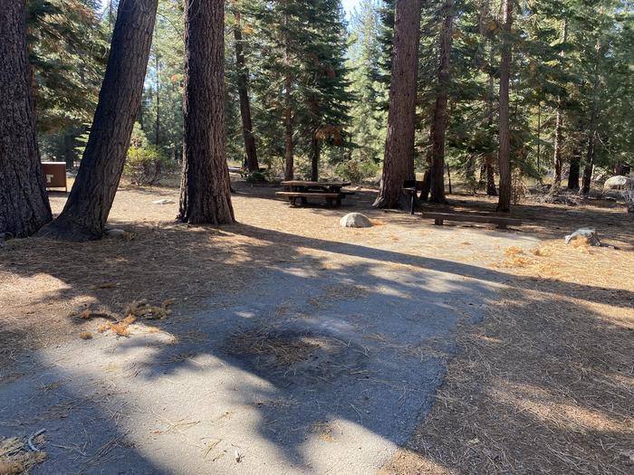 A photo of Site 187 of Loop AREA FALLEN LEAF CAMPGROUND at FALLEN LEAF CAMPGROUND with Picnic Table, Fire Pit, Food Storage