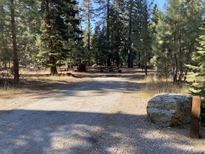 A photo of Site 184 of Loop AREA FALLEN LEAF CAMPGROUND at FALLEN LEAF CAMPGROUND with Picnic Table, Fire Pit, Food Storage