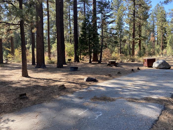 A photo of Site 201 of Loop AREA FALLEN LEAF CAMPGROUND at FALLEN LEAF CAMPGROUND with Picnic Table, Fire Pit, Food Storage