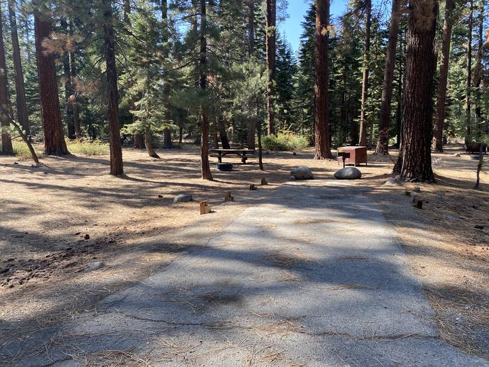 A photo of Site 189 of Loop AREA FALLEN LEAF CAMPGROUND at FALLEN LEAF CAMPGROUND with Picnic Table, Fire Pit, Food Storage